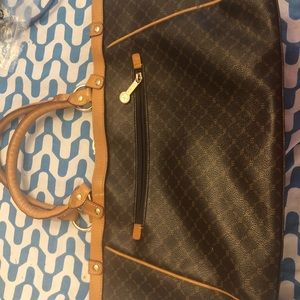 bag brown leather (may be pleather)